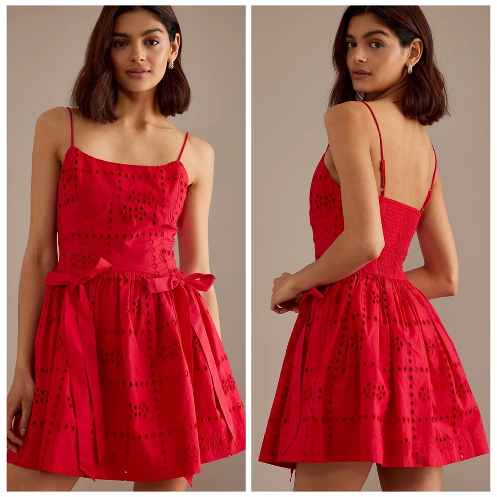 Damson Madder Penelope Broderie Mini Dress